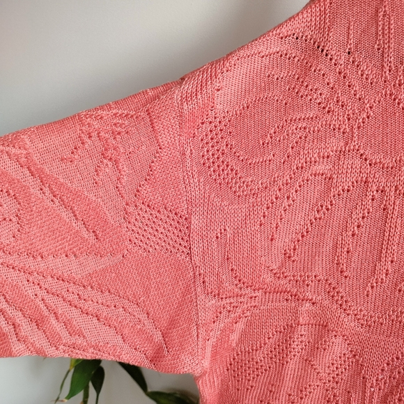 Vintage Retro Finely Knitted Short Sleeve Blouse - Picture 4 of 16